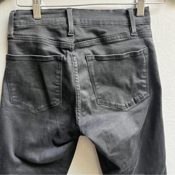 Frame Le High skinny denim fray hem jeans Sz 26 - Picture 4 of 12